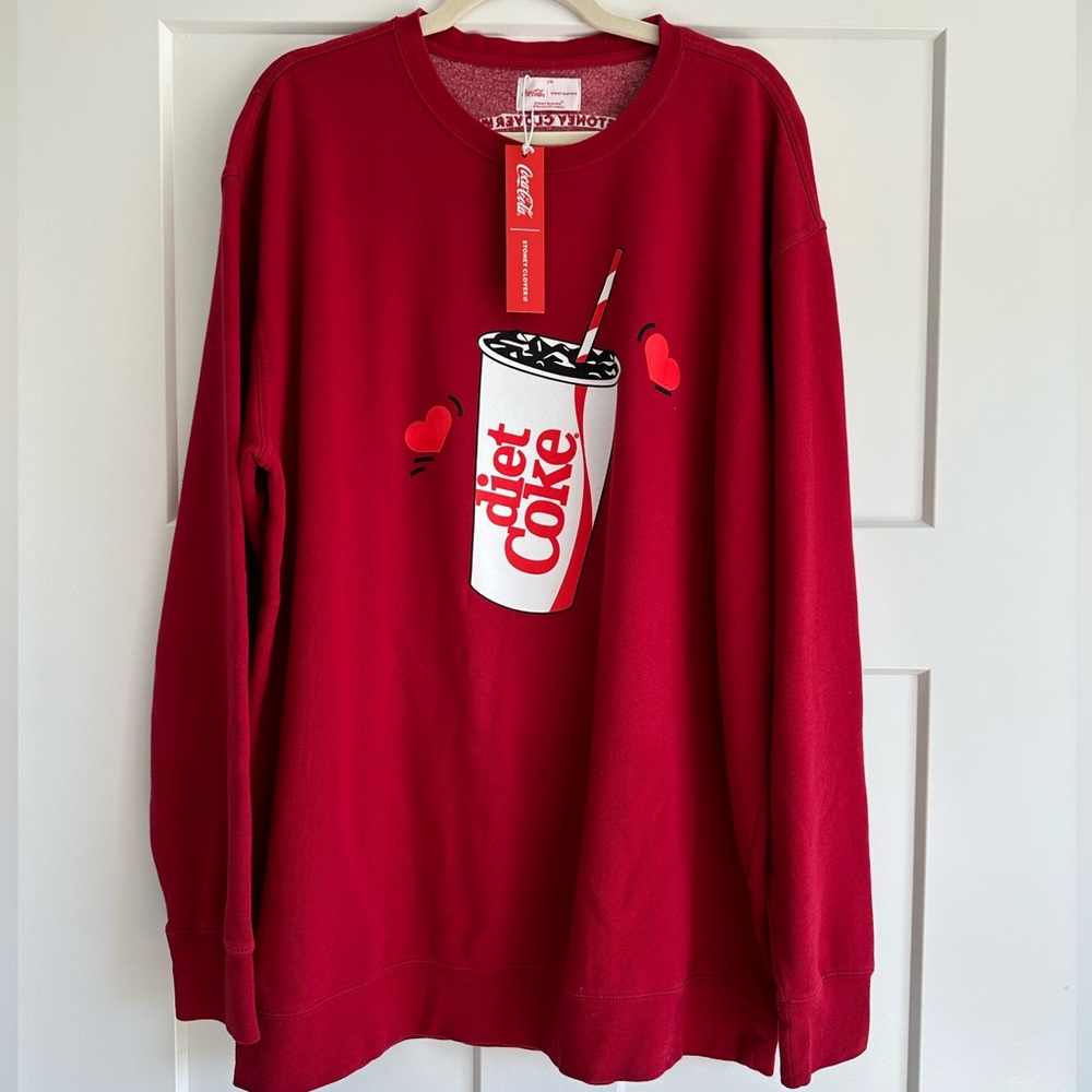 NWT Stoney Clover Lane Diet Coke Sweatshirt, size L/XL